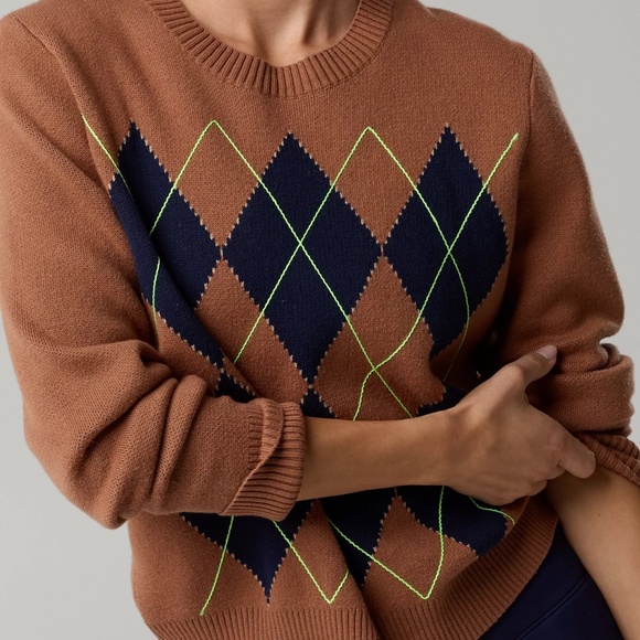 OFFLINE By Aerie Argyle Sweater - Picture 3 of 6